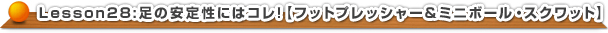足の安定性にはコレ！【フットプレッシャー＆ミニボール・スクワット】